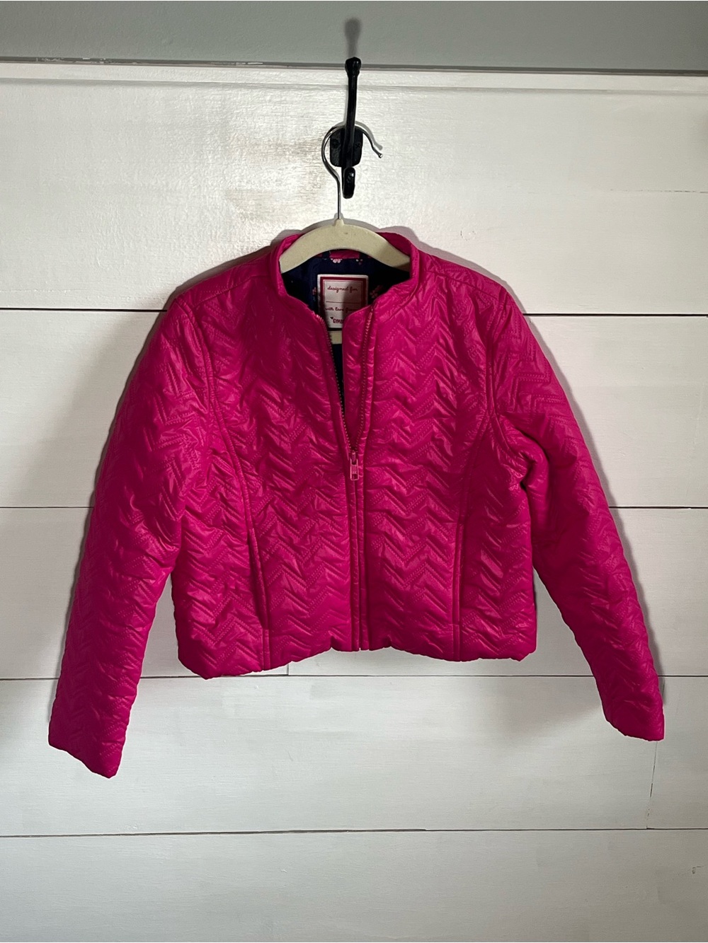 Gymboree Quilted Crop Jacket - Hot Pink - Girls